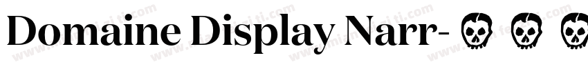 Domaine Display Narr字体转换